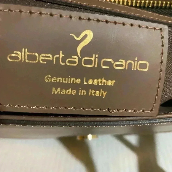 Alberta Di Canio Brown Satchel - Picture 7 of 10